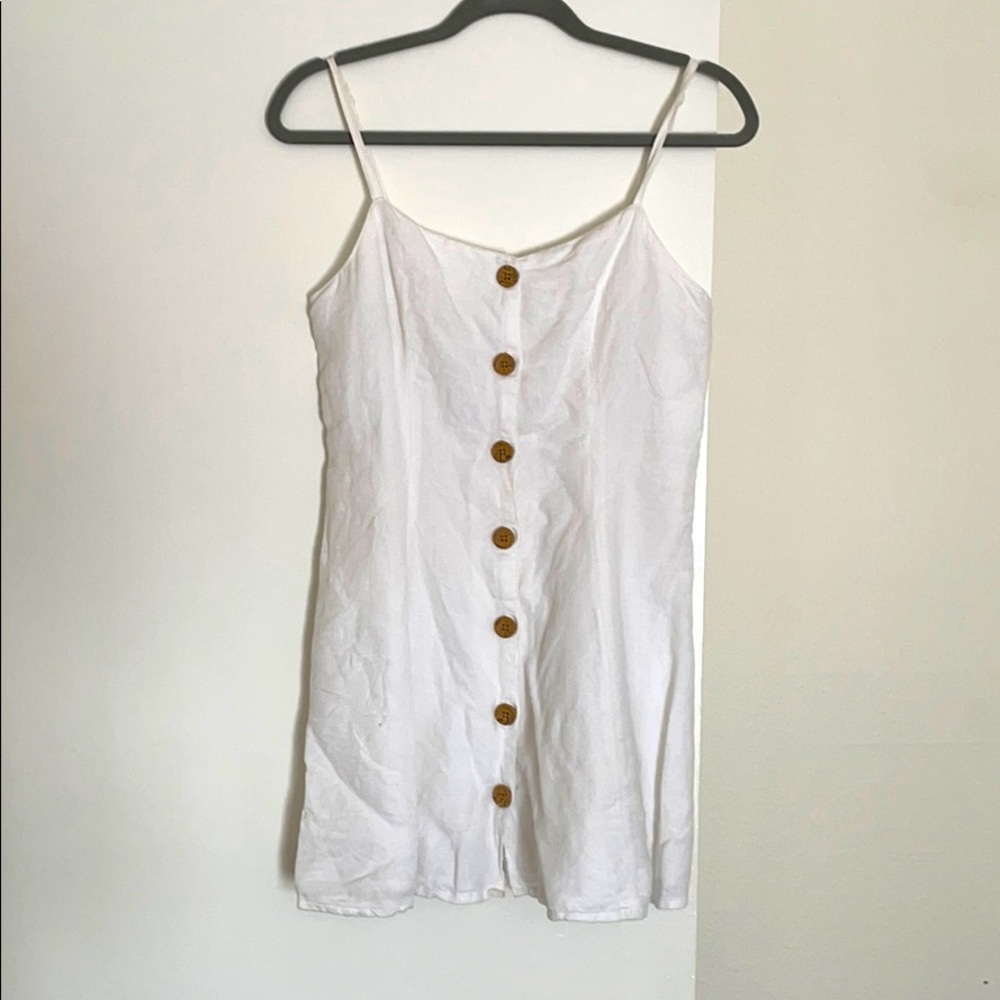 Linen White Dress